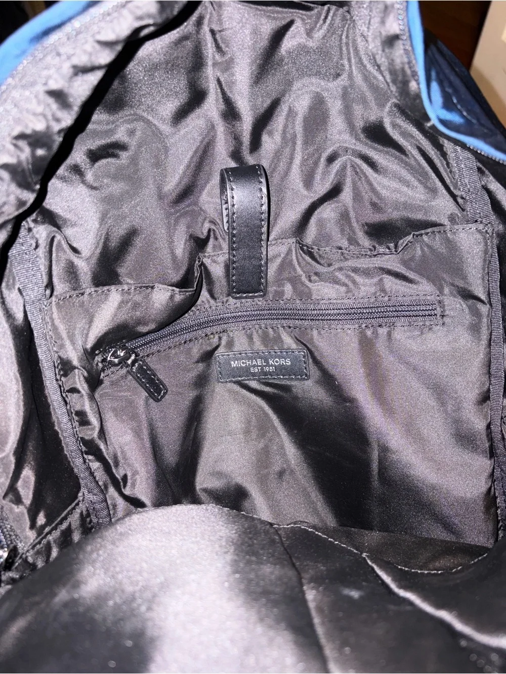 Michael Kors Nylon Travel Backpack in Deep Blue